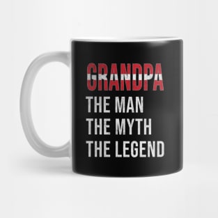 Grand Father Latvian Grandpa The Man The Myth The Legend - Gift for Latvian Dad With Roots From  Latvia Mug